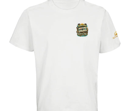 T-shirt Oran Raï vue détaillée, micro et boombox années 90