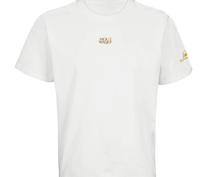 T-shirt Mout Waqef Or vue détaillée, calligraphie dorée serif