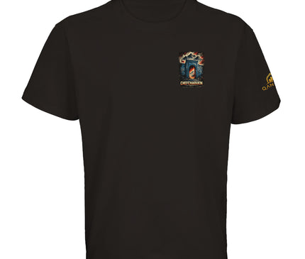 T-shirt blanc Qantara Chefchaouen 1471, hommage à la fondation rifaine