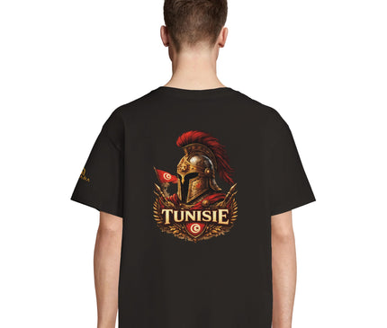 T-shirt Qantara Carthage porté, coupe oversize unisexe