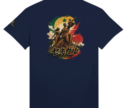 T-shirt Qantara Sénégal vue côté, fusion afro-manga