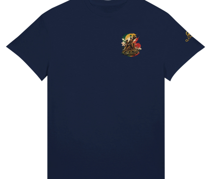 T-shirt Sénégal Manga vue détaillée, statue Renaissance Africaine en style anime